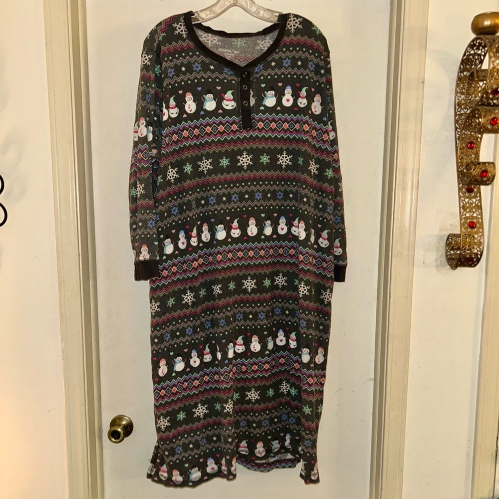 Festive Snowman Nightgown